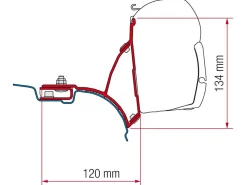 Fiamma F45 Adapter VW T5/T6 Transporter Multivan