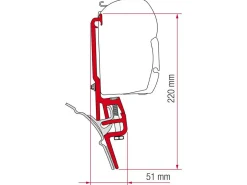 Fiamma F45/F43/F35 Adapter VW T4 Brandrup