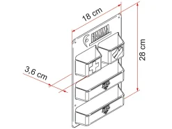 Fiamma Pocket Kassett Serviceklappen-Organizer