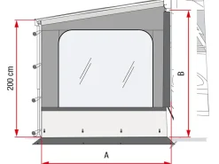 Fiamma Side W Pro Seitenwand Caravanstore XL