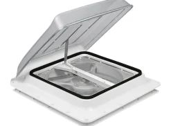 Fiamma Turbo Vent Premium 40 x 40 Dachluke mit Ventilator - Transparent