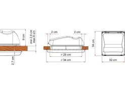 Fiamma Vent 28 F Dachluke - Transparent
