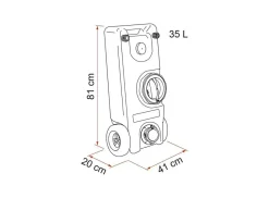 Fiamma 40W Wassertank