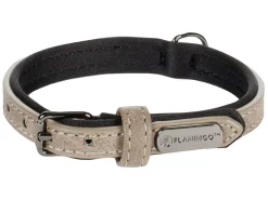 Flamingo Delu Taupe Halsband - S/M