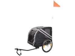 Flamingo Doggy Liner Juliette Grey Hundefahrradanhänger