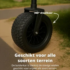 FlinQ 130 kg Bollerwagen mit Dach - 130 kg