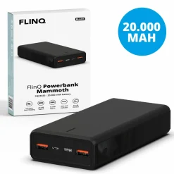 FlinQ 20.000 mAh Powerbank - Black