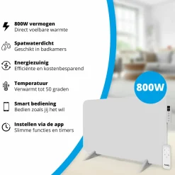 FlinQ 800 Watt Smart Infrarot-Heizung - White