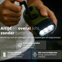 FlinQ Aufziehbare Taschenlampe - Set von 2