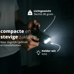 FlinQ Aufziehbare Taschenlampe - Set von 2