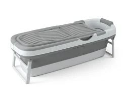 FlinQ Faltbare Badewanne - Grey/White