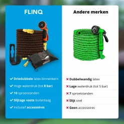 FlinQ Flexibler Gartenschlauch - 15 Meter