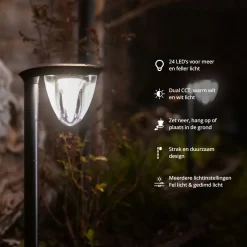 FlinQ Juno Solar-Gartenlampe - Set von 2