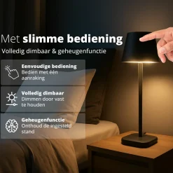 FlinQ Lume Kabellose Tischlampe - Bronze