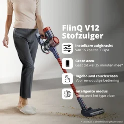 FlinQ V12 Stielstaubsauger und Stielsauger - Red