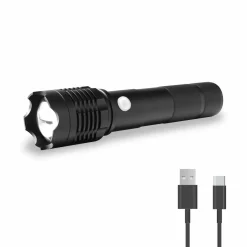 FlinQ Wiederaufladbare LED Taschenlampe - Black
