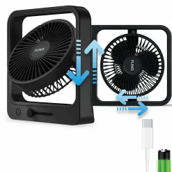 FlinQ Wiederaufladbarer Tischventilator - Black