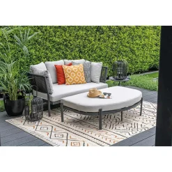 Garden Impressions Atlanta dunkelgraues Lounge-Liege-Tagesbett