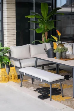 Garden Impressions Barcelona Lounge-Diningset - Dark Grey