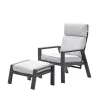 Garden Impressions Max Loungesessel mit Beinauflage - Valley sand