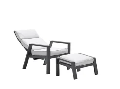 Garden Impressions Max Loungesessel mit Beinauflage - Valley sand