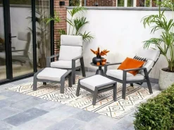 Garden Impressions Max Loungesessel mit Beinauflage - Valley sand