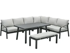 Garden Impressions Monti Lounge-Dining-Set - Black