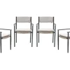 Garden Impressions Paris Carbon Black Gartenstuhl - Set von 4