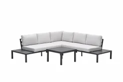 Garden Impressions Prinos 4-teiliges Loungeset - carbon black