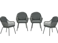 Garden Impressions Triton Rope Grey Gartenstühl - Set von 4