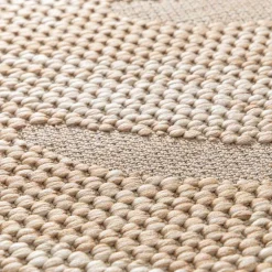 Garten-Impressionen Ø200 cm Outdoor-Teppich - Leaf Taupe