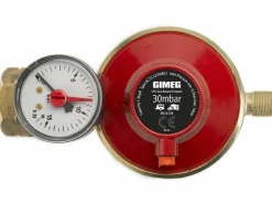 Gimeg 30 mbar 1/4" li Gasdruckregler mit Abblasschutz