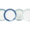 Gimex Colour Line Set von 4 tiefen Tellern - Blue