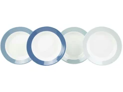 Gimex Colour Line Set von 4 tiefen Tellern - Blue