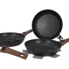 Gimex 3-teiliges Induktionsbratpfannen-Set
