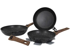 Gimex 3-teiliges Induktionsbratpfannen-Set