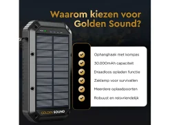 Golden Sound Solar-Powerbank - 30.000 mAh