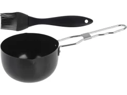 Grill-Saucenpfanne mit Pinsel