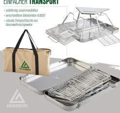 Groenberg Eldfjell medium Holzkohlegrill