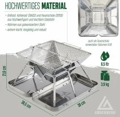 Groenberg Eldfjell medium Holzkohlegrill