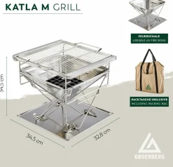 Groenberg Katla Holzkohlegrill - Medium