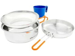 GSI Glacier Stainless 1-Personen Edelstahl Pfannenset