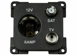 HABA 12V-Steckdose mit Antennen- und Satellitenanschluss