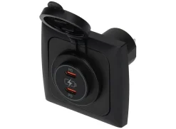 HABA 2x USB-C PD 36W Schnellladegeräte Einbaudose