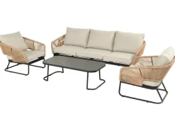 Hartman Corsica Stuhl-Sofa-Loungeset – Natural