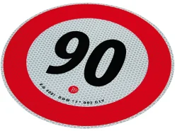 Höchstgeschwindigkeit von 90 km / h