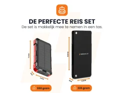 HEKO Solar Spark Powerbank mit Unfold 15 Solar Panel