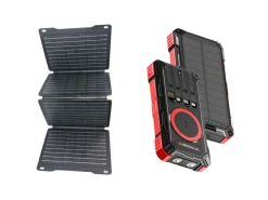 HEKO Solar Spark Powerbank mit Unfold 30W Solar Panel