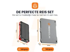 HEKO Solar Spark Powerbank mit Unfold 30W Solar Panel