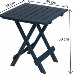 HEM 43 x 45 cm Klappbarer Beistelltisch - Black